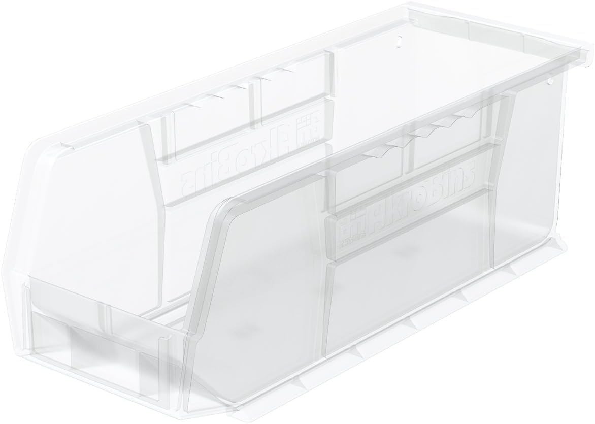 30224 AkroBins Plastic Storage Bins, Space-Saving Stackable Bins for Garage, …
