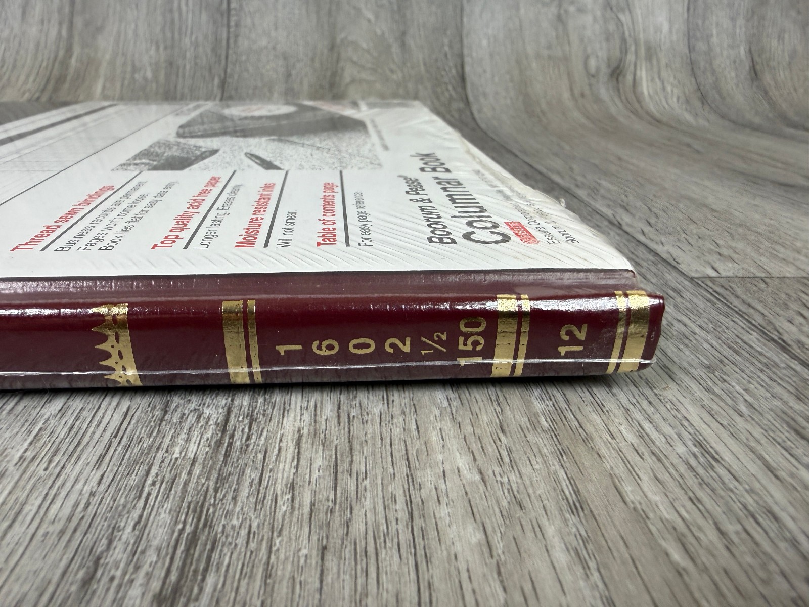 Boorum & Pease Columnar Book 12 column 1602½-150-12 150 pgs (12¼» x 10⅛ «) NoS