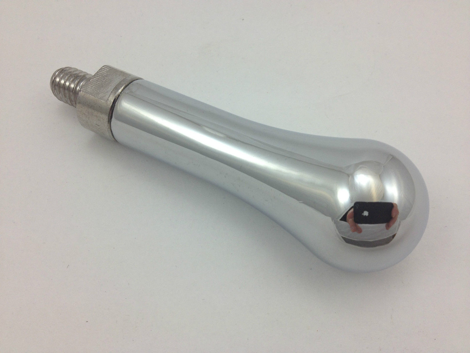 Chrome Plated Revolving Handle for Cast Iron Handwheel, Ball End 3/8″ x16 Thread