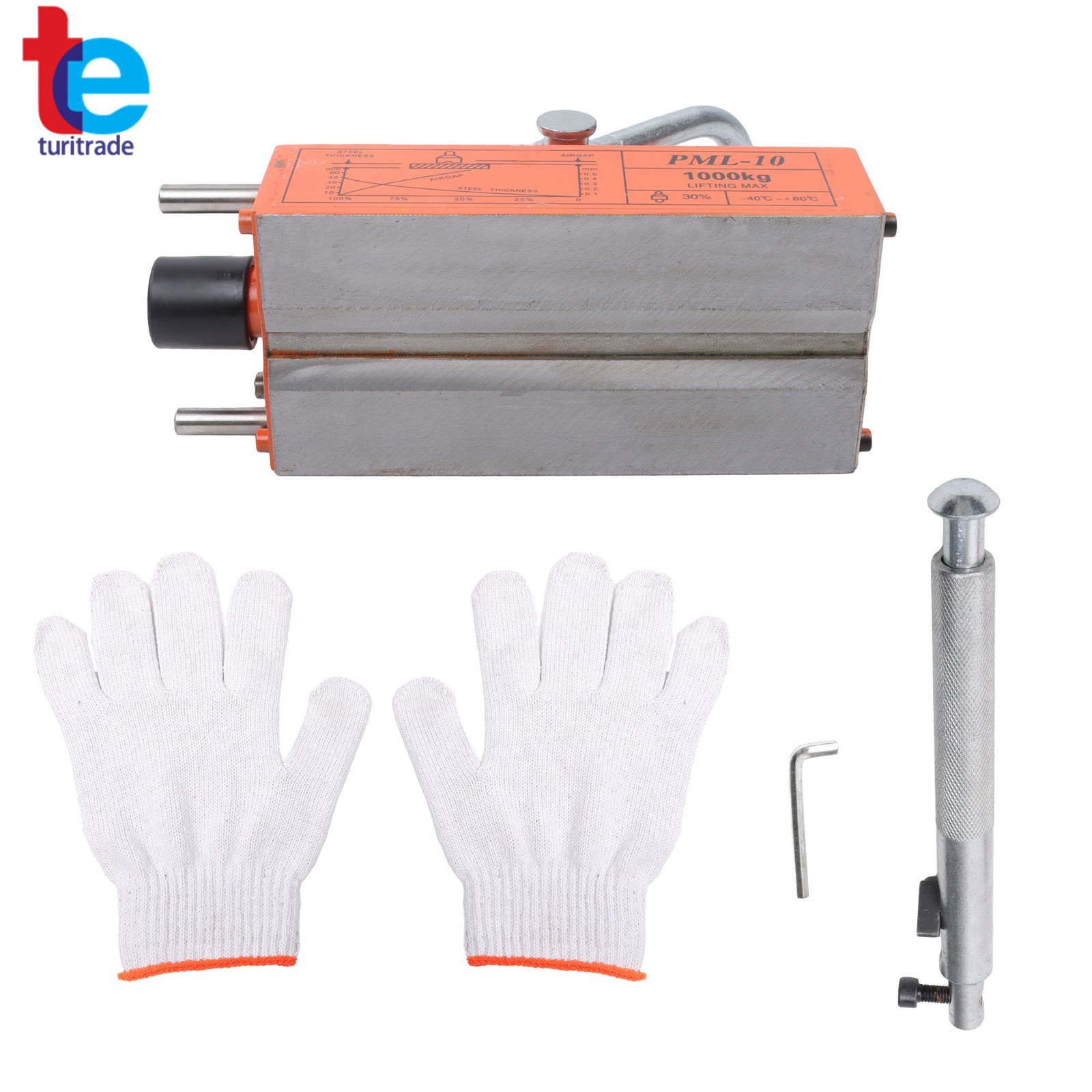 2 Safety Factor 2200Lbs/1000kg Magnetic Lifter Lifting Magnet Neodymium Hoist