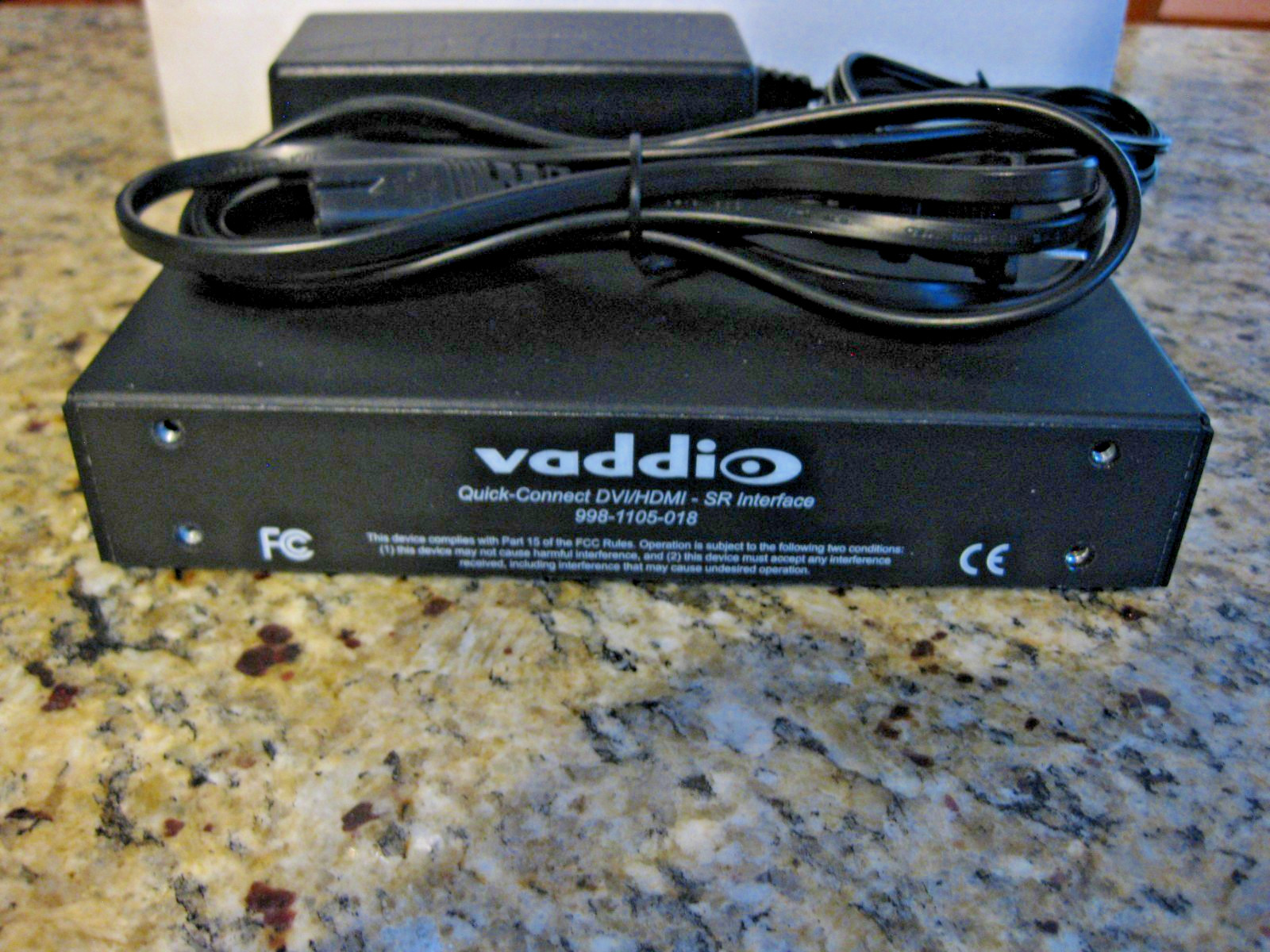 Vaddio Quick-Connect DVI/HDMI-SR PTZ Camera Interface with the Power Supply