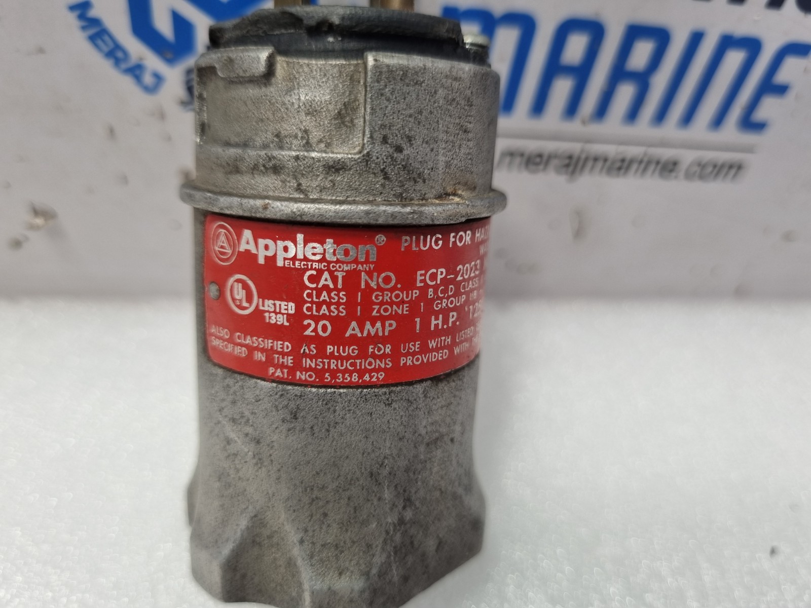 Appleton ECP-2023 Plug for Hazardous Location Watertight Model D 20AMP 1H.P 125V