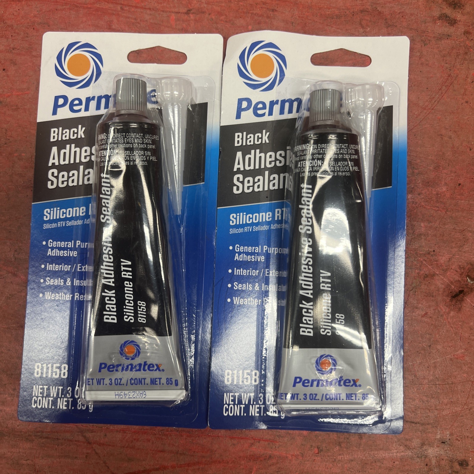 2 PK Permatex Ultra Black Maximum Oil Resistance RTV Silicone Gasket Maker 3 oz