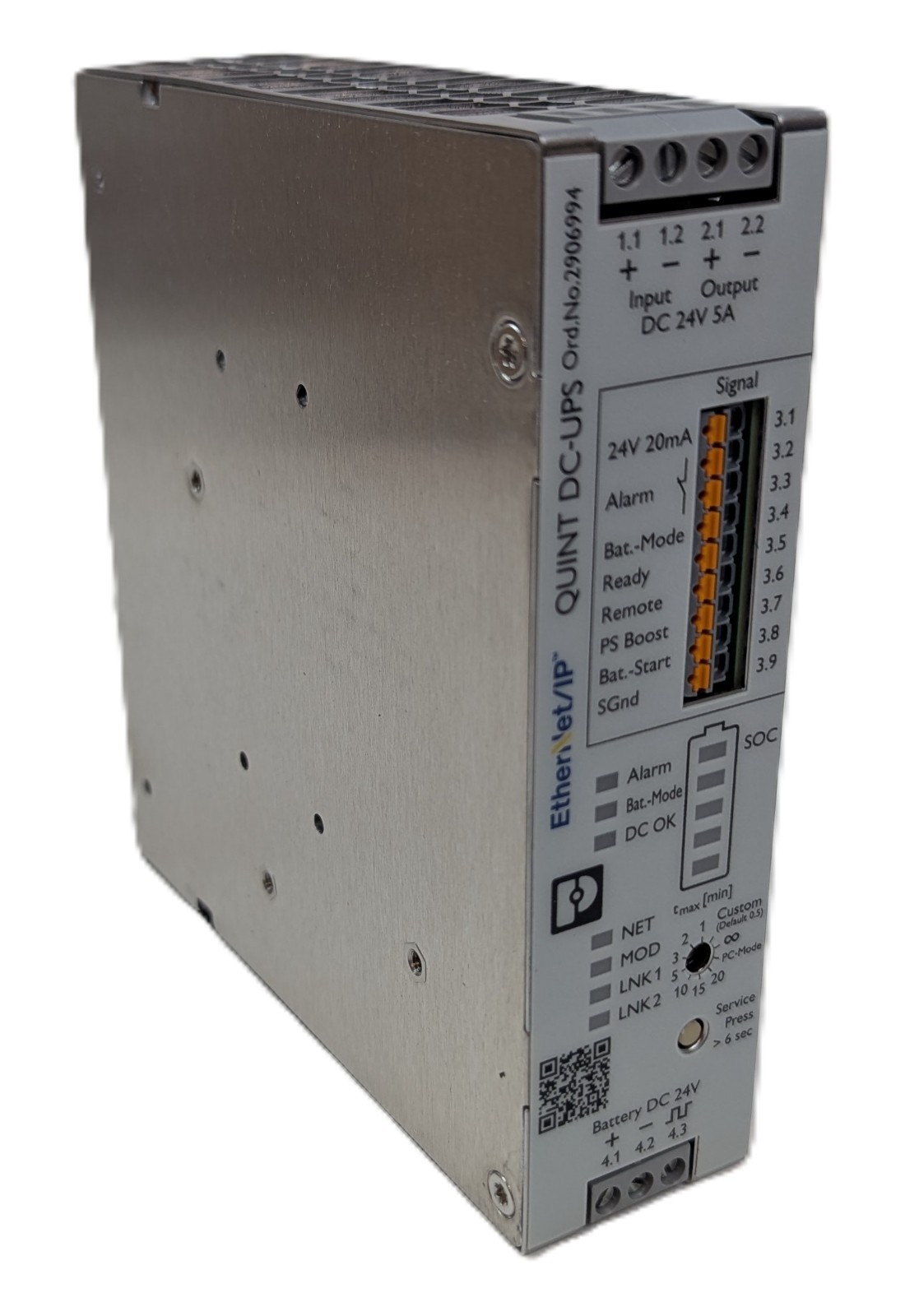 Phoenix Contact 2906994 QUINT4-UPS/24D/24DC/5/EIP Power Supply 120W DIN Rail NEW