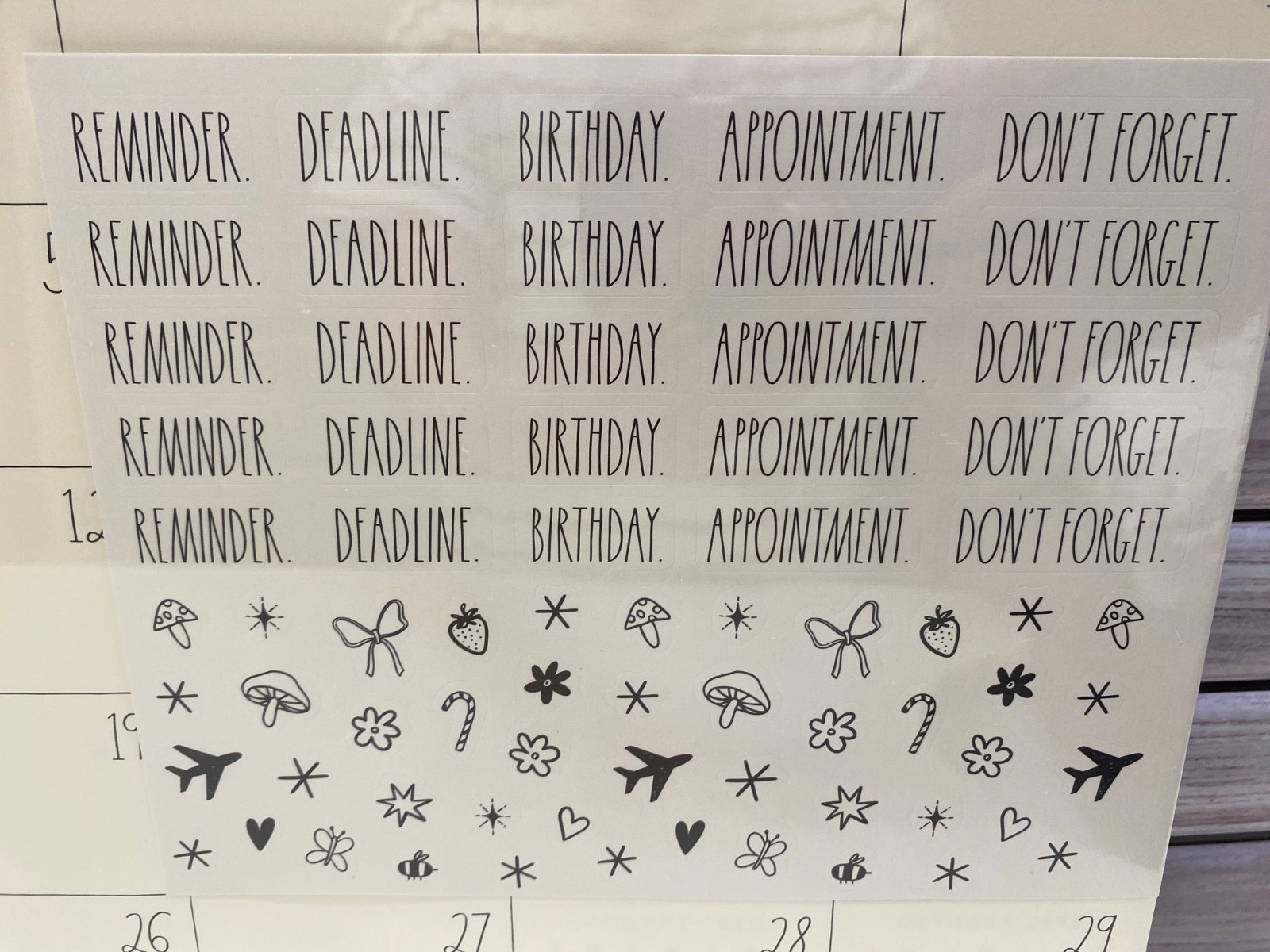 Rae Dunn ❤️2027 17-Month Desk Blotter Calendar/Planner “Flower” New