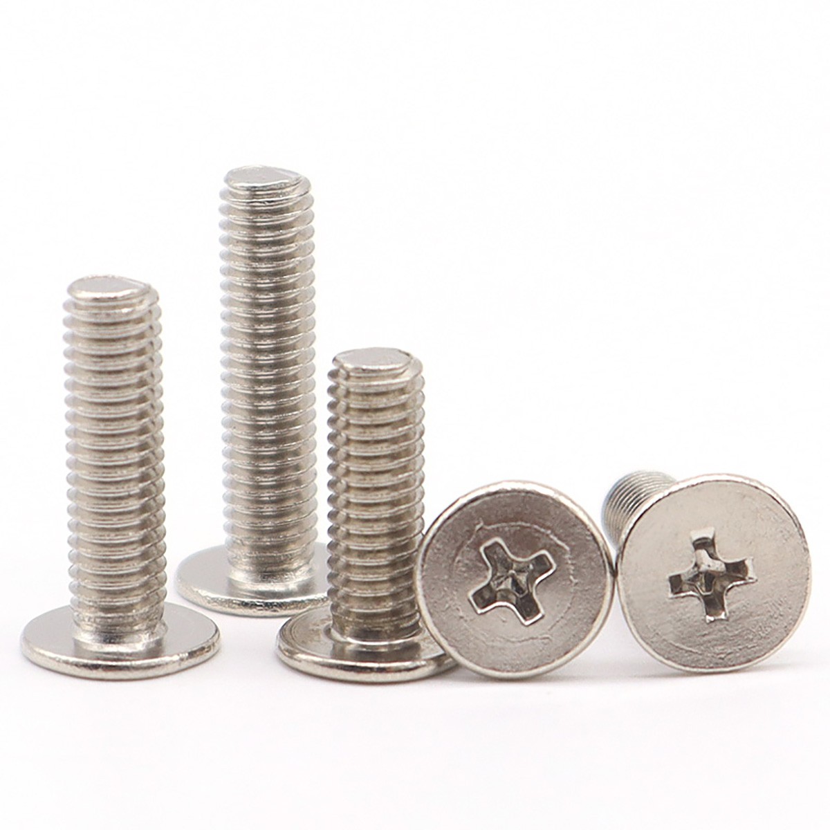 M1.2 – M6 Phillips Thin Wafer Flat Head Low profile Screws Nickel-Plated Steel