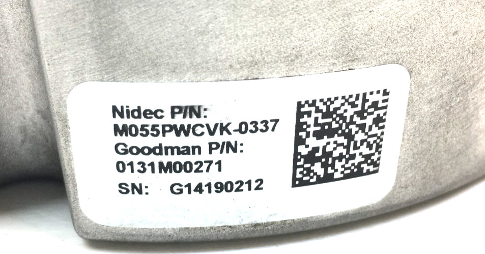 Goodman M055PWCVK-0337 Programmable ECM Module ONLY 0131M00271 CWLE used #W912