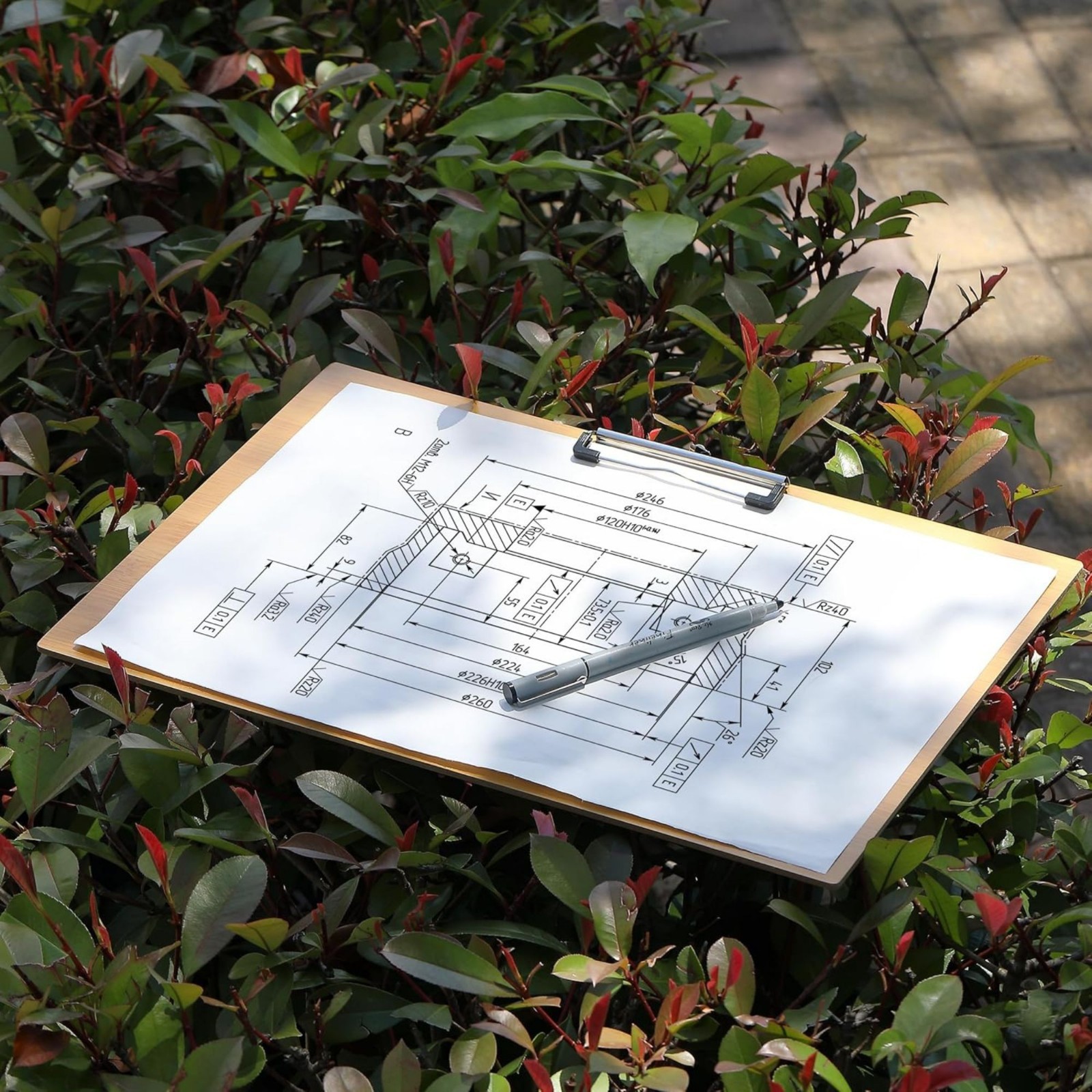 Extra-Large 11.5″ × 17″ Wooden Clipboard – Heavy-Duty Writing Board for Document