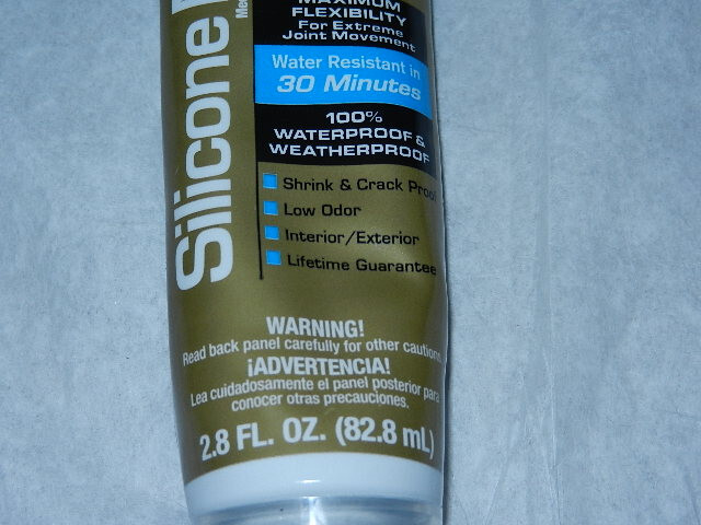 new no warranty DAP Silicone Max all purpose 2.8oz clear Window Door siding trim