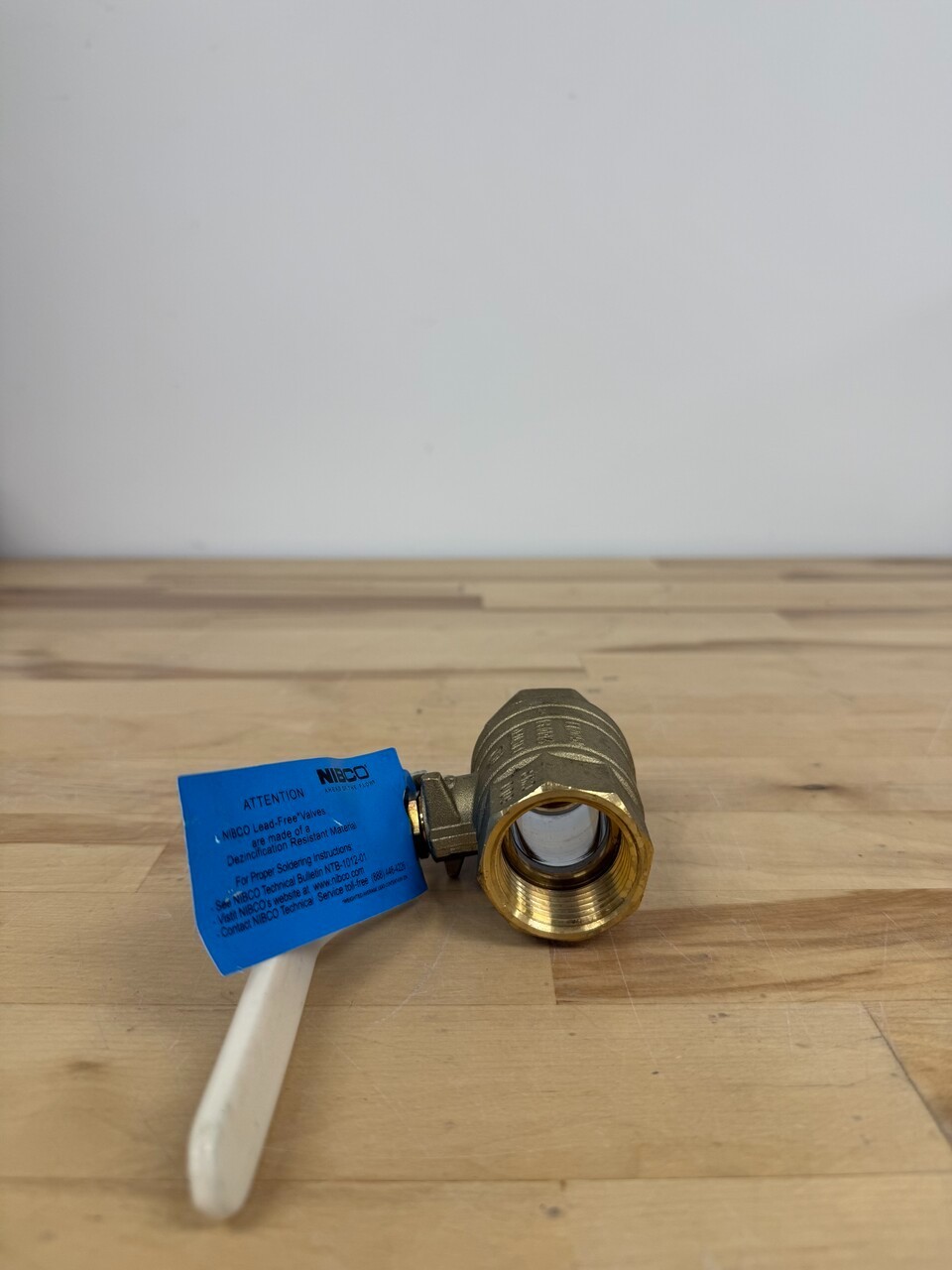 New Nibco Lead Free Brass Two-Piece Full Port Ball Valve 1″ TFP600A-LF