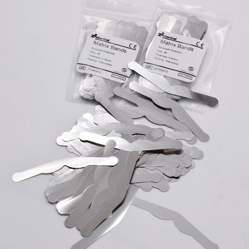 144 Pcs Dental Autoclavable Universal Stainless Steel Matrix Bands Tofflemire