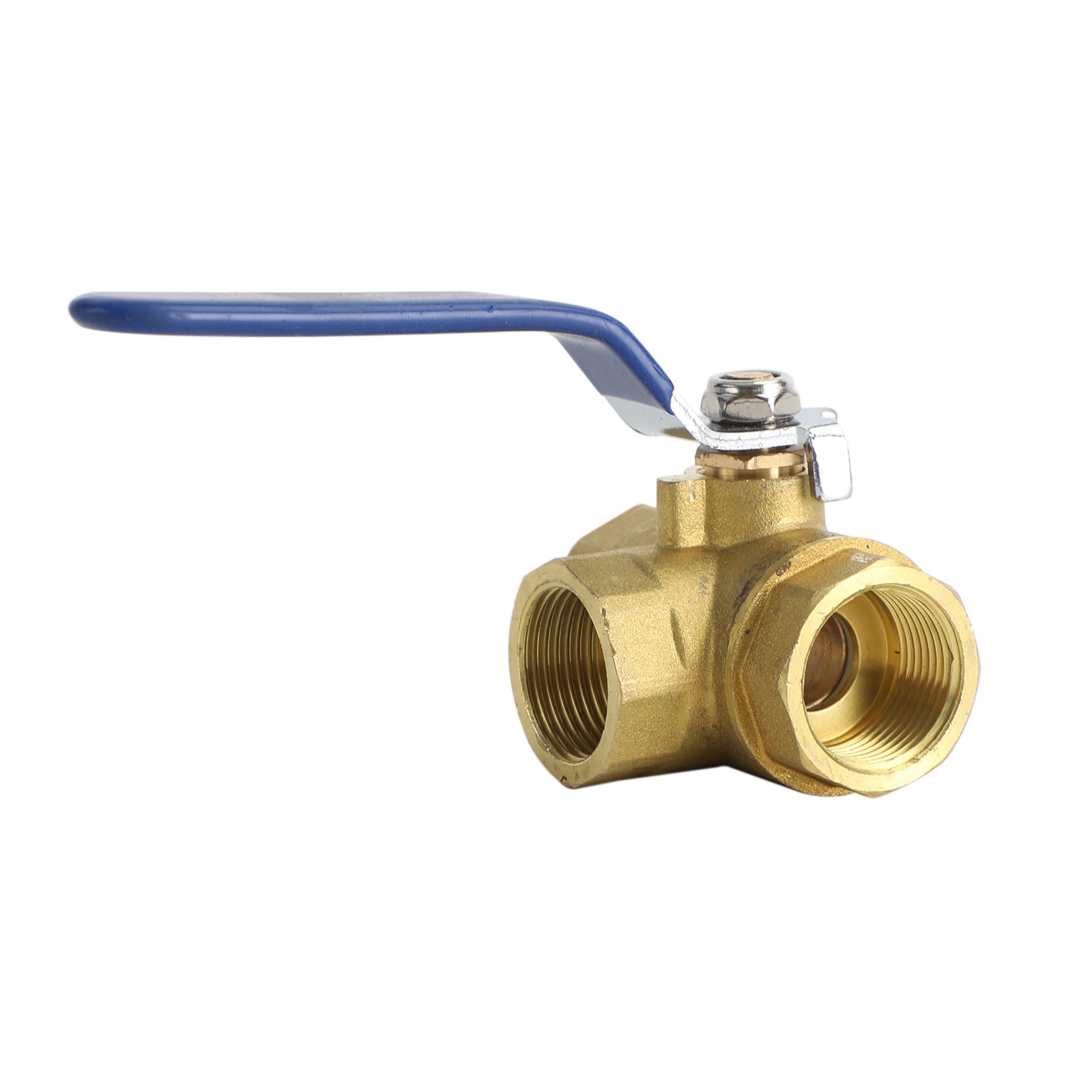 🚀G3/4″ 3 Way Ball Valve Three T Port Brass Female Type For Water Oil And Gas
