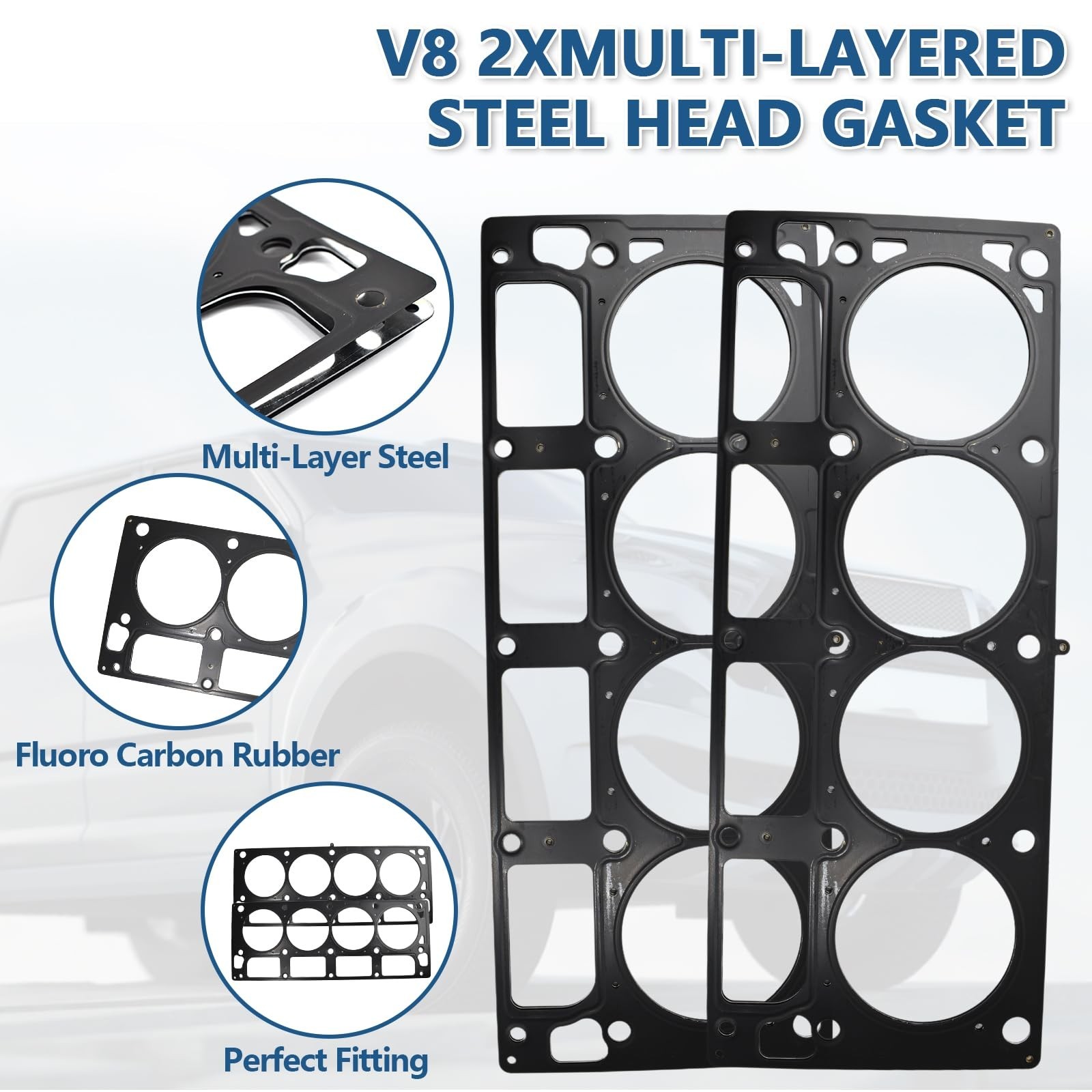 NON-AFM Lifter Kit 6.2L With Head Gasket Set & Bolts Fit for Chevrolet Tahoe …
