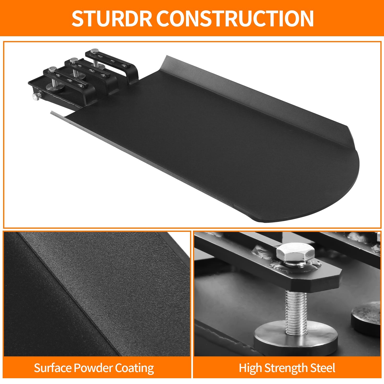 Clamp On Quick Spade, Attachment for Skid Steer, Tractor Bucket or Pallet Fork