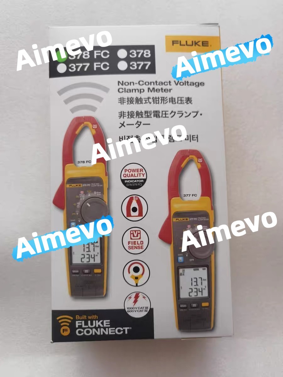 Fluke 378FC AC/DC TRMS Non-Contact Voltage Wireless Clamp w/PQ Indicator & iFlex