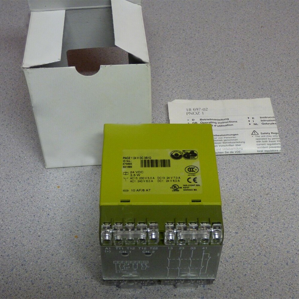 475695 Safety Relay Replacement for PILZ PNOZ 1 24V