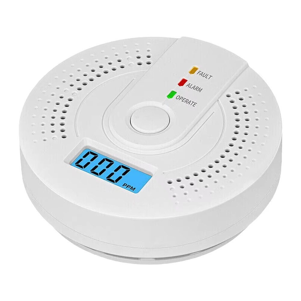 Carbon Monoxide Detector Warning Safety Alarm Sensor LED Digital Battery Powers