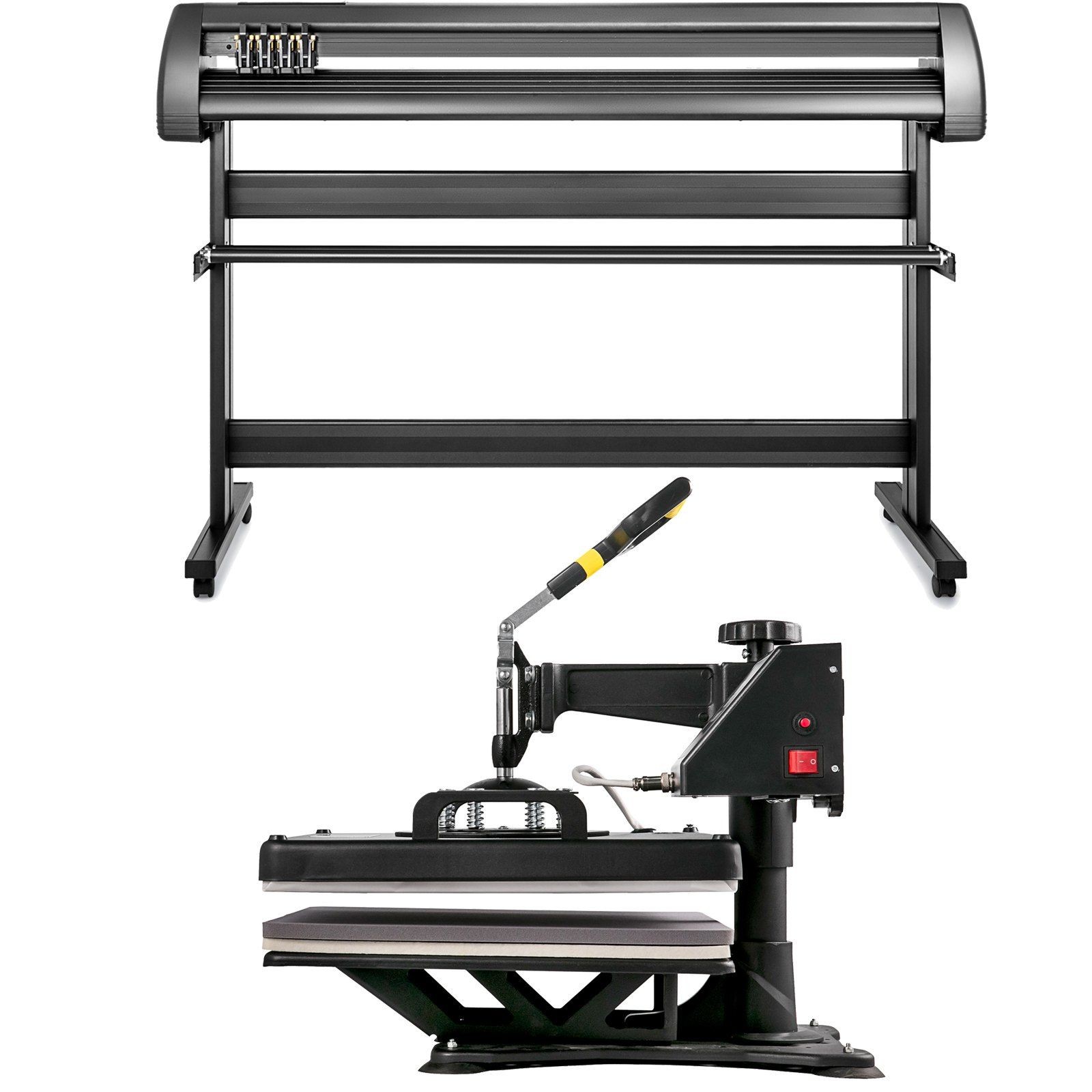 15x15in 5-in-1 heat press & vinyl cutter 53in with USB for DIY