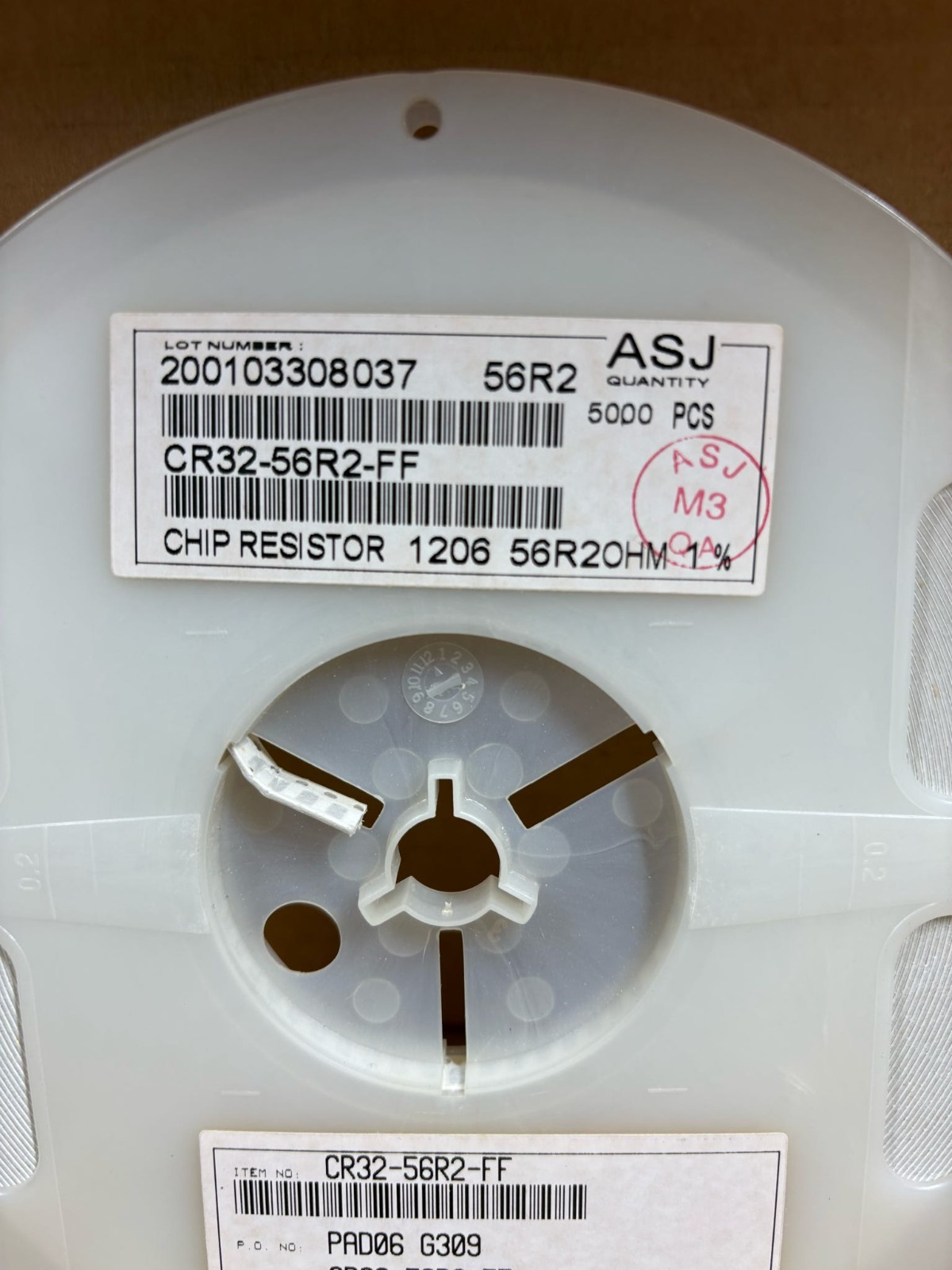 5000x ASJ CR32-56R2-FF 56.2 Ohm 1% 1206 SMD Chip Resistors