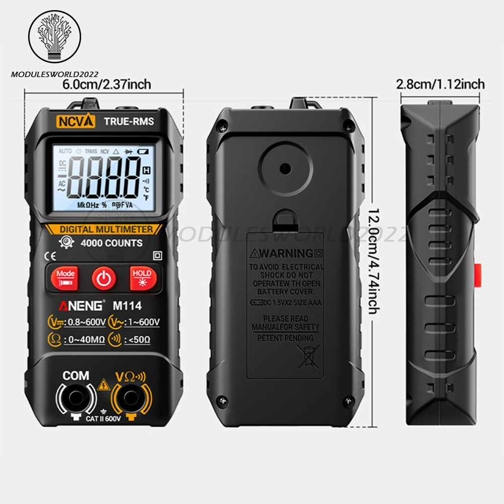ANENG Digital Multimeter Automatic Voltmeter NCV Resistance Electrician Tester