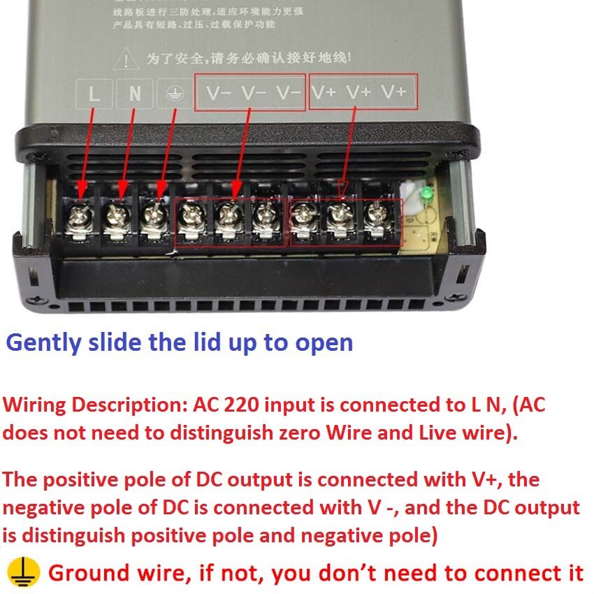 DC Regulated Switching Power Supply 3V 5V 9V 12V 13.8V 15V 18V 24V 36V 48V PSU