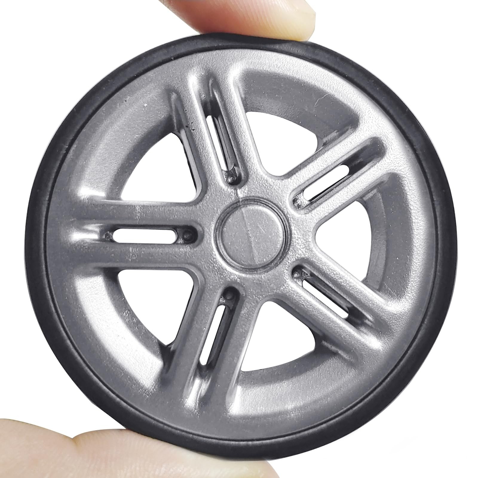 Luggage Suitcase Replacement Wheels 2 inches, Sliver-55mm-8pcs