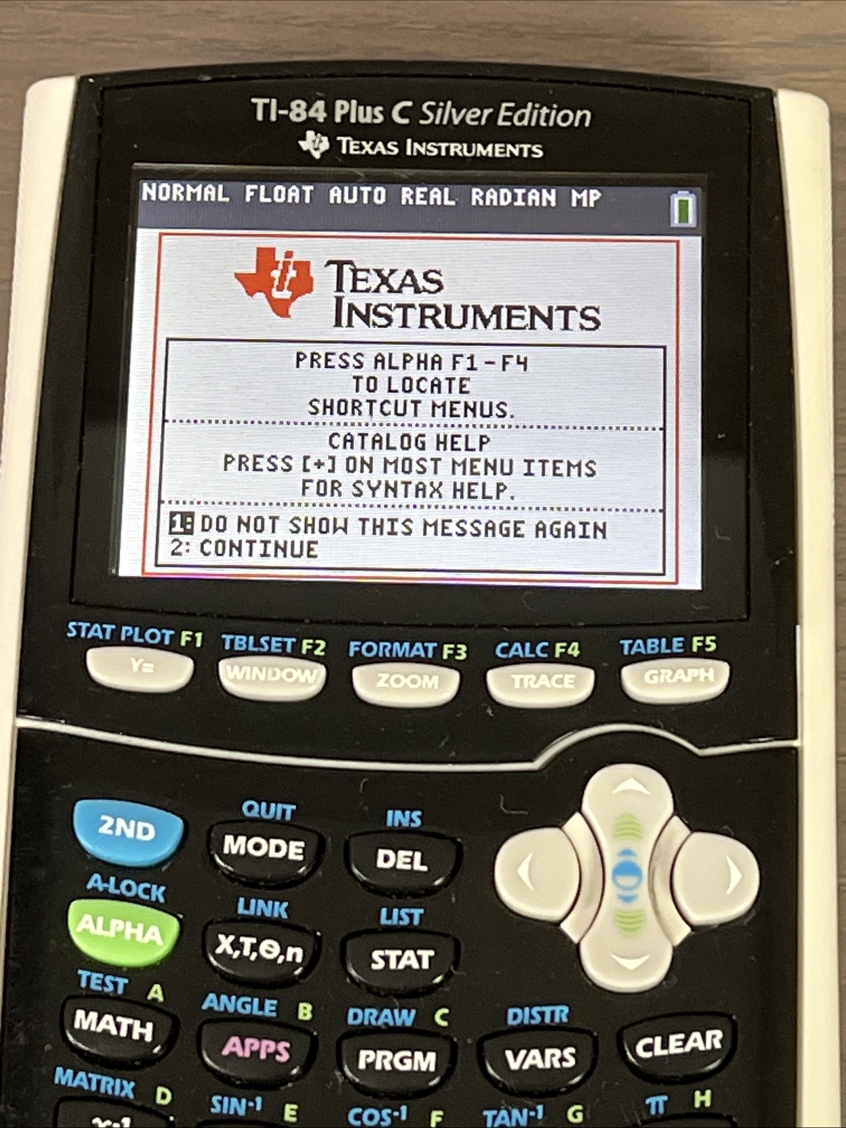 Texas Instruments TI-84 Plus C Silver Edition Graphing Calculator Tested & Works