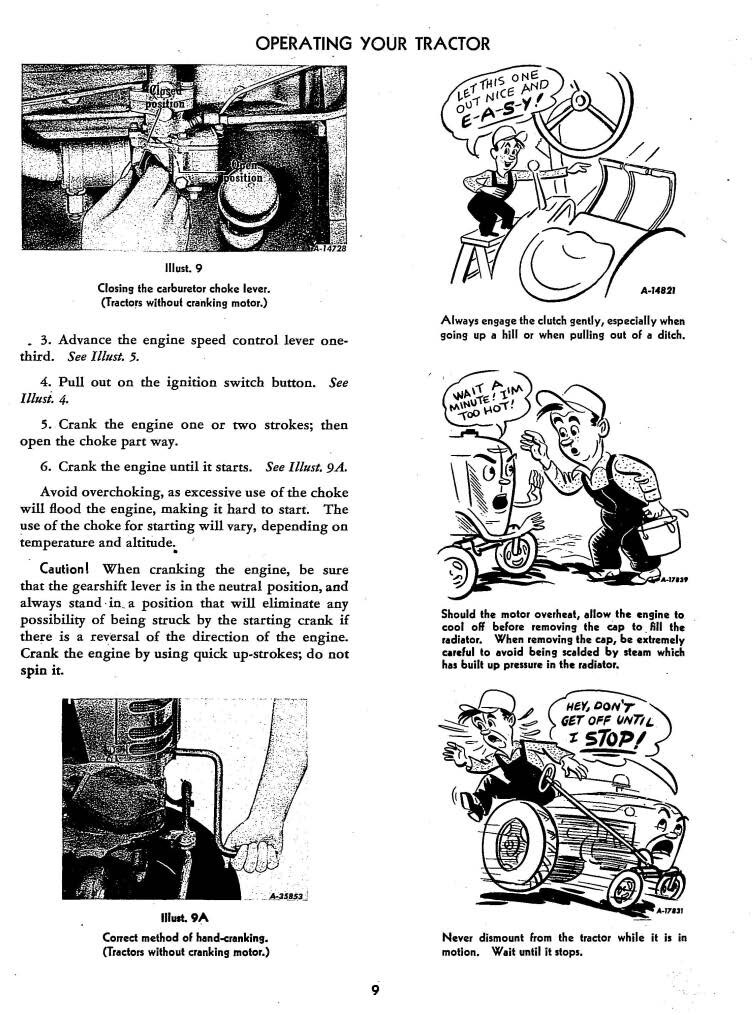 Tractor Operator Instruction Maint Manual Fits McCormick Farmall Cub 1955
