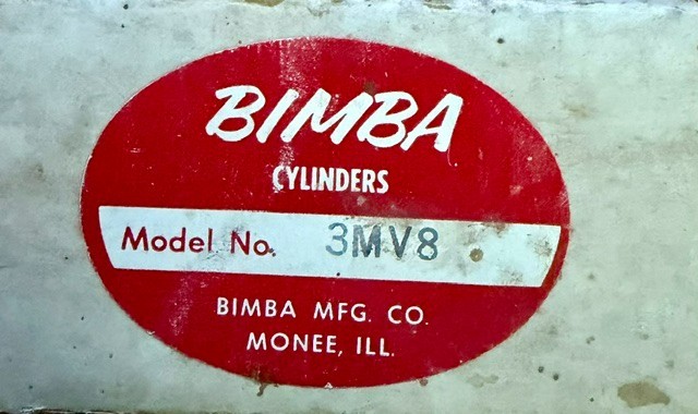 Bimba air cylinder 3MV8