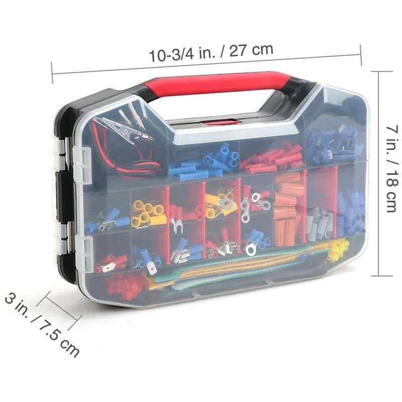 WORKPRO 582-piece Crimp Terminal Electrical Repair Kit with Wire Cutter Stripper