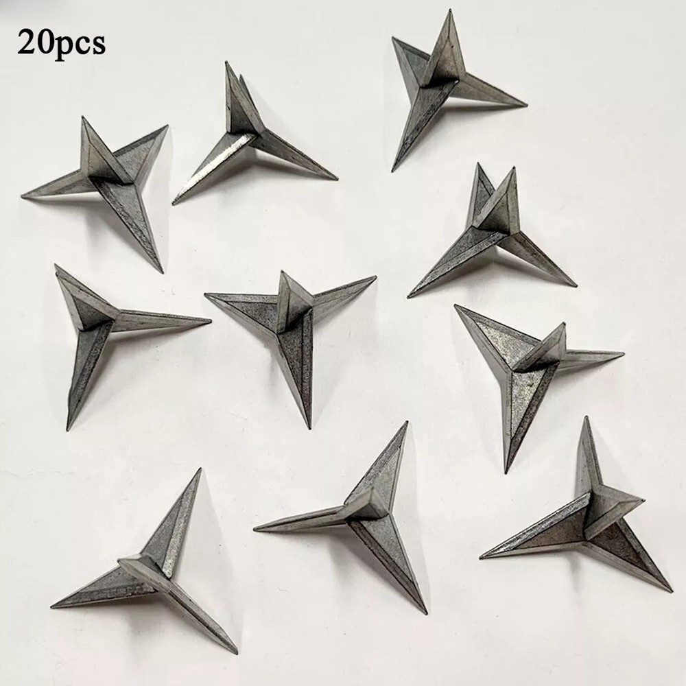 20/10xTire Puncture Spikes Heavy Portable Duty Carbon Steel Triangle Road Spikes