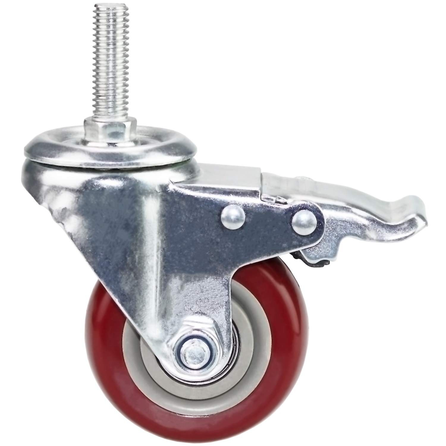 3 Inch Swivel Stem Casters Heavy Duty American Size Unc 1/213×11/2 Stem Thread