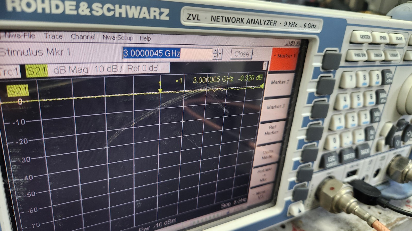 Rohde & Schwarz ZVL6 Vector Network Analyzer 9 kHz – 6 GHz Fully Tested + opt