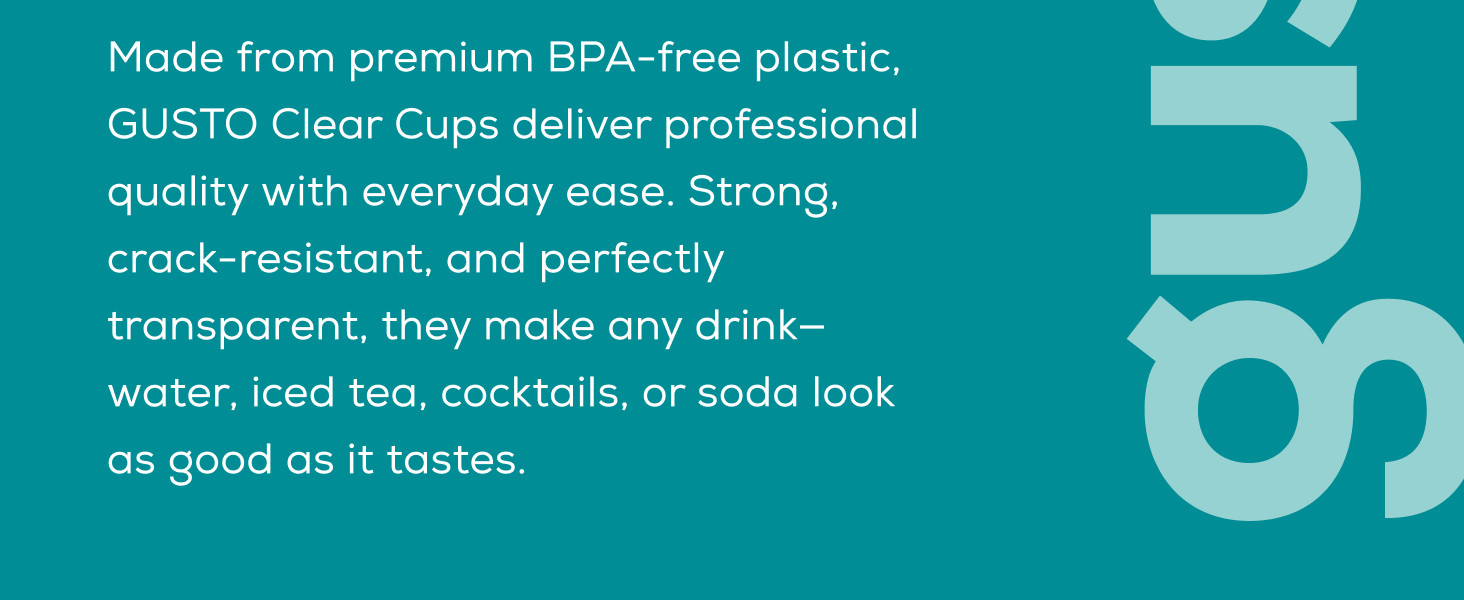 9 oz Clear Plastic Cups [80 Count] Disposable Cold Drinking Cups for Parties,