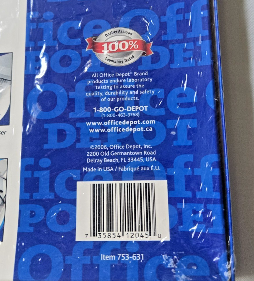 Offfice Depot Black & White Transparencies 100 Ct (8 1/2 x 11)