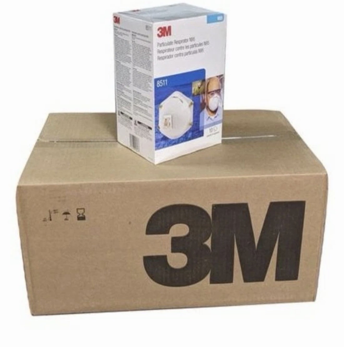 NEW! 8 BXS 3M 8511 N95 Particulate Respirator Masks Exhalation Exp 01-2026