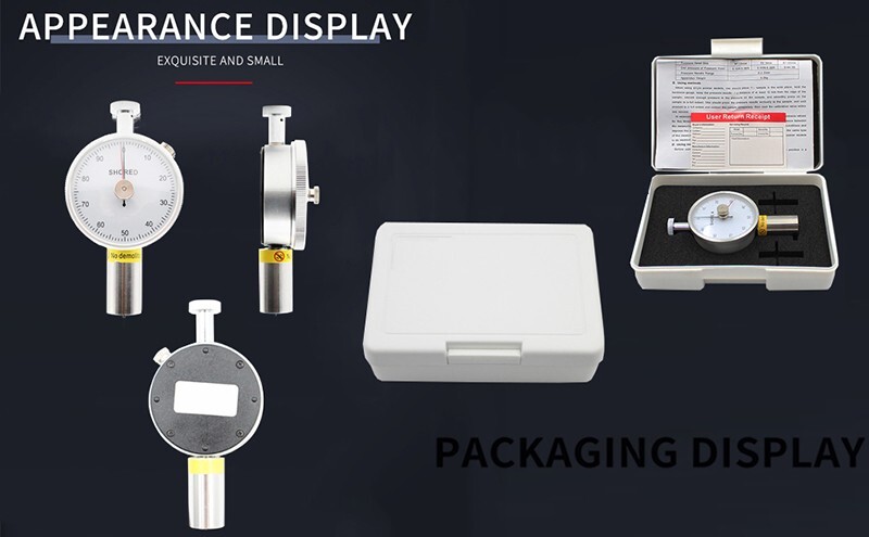 Shore D Hardness Tester for Thermos Plastic Rubber Printing Plate Fibred 20-90HD