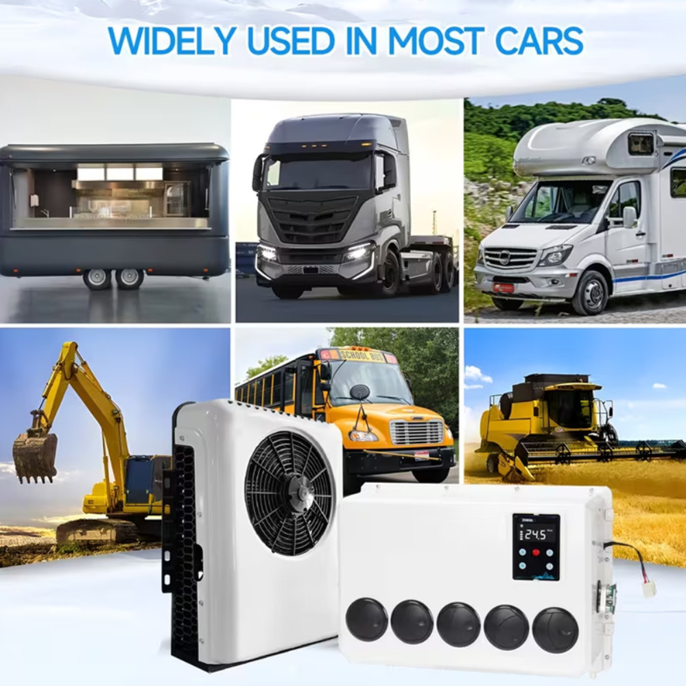 12000BTU Air Conditioner Mini Split A/C 12V For Semi Trucks Bus RV Caravan Vans