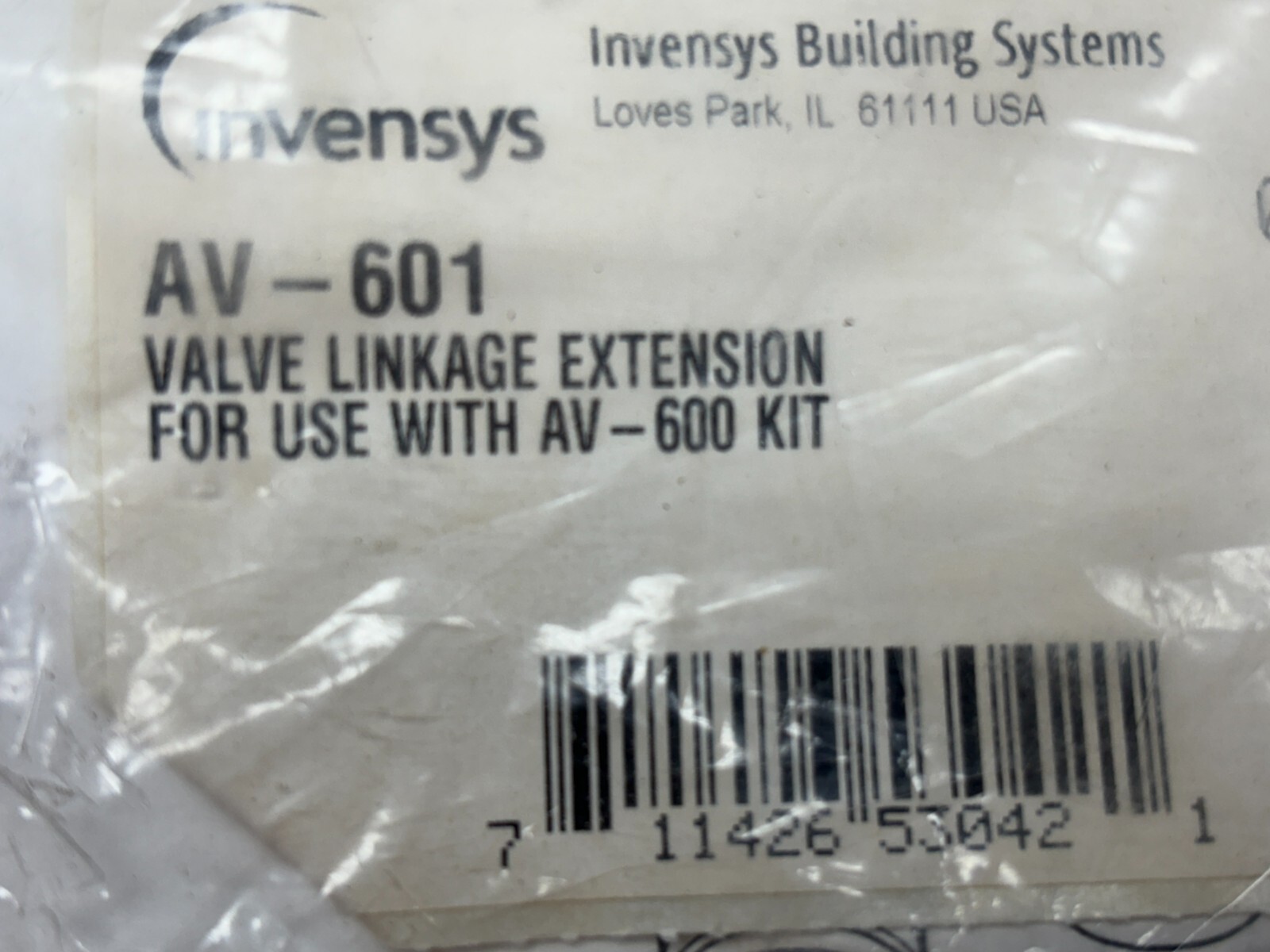 INVENSYS AV-601 VALVE LINKAGE EXTENSION