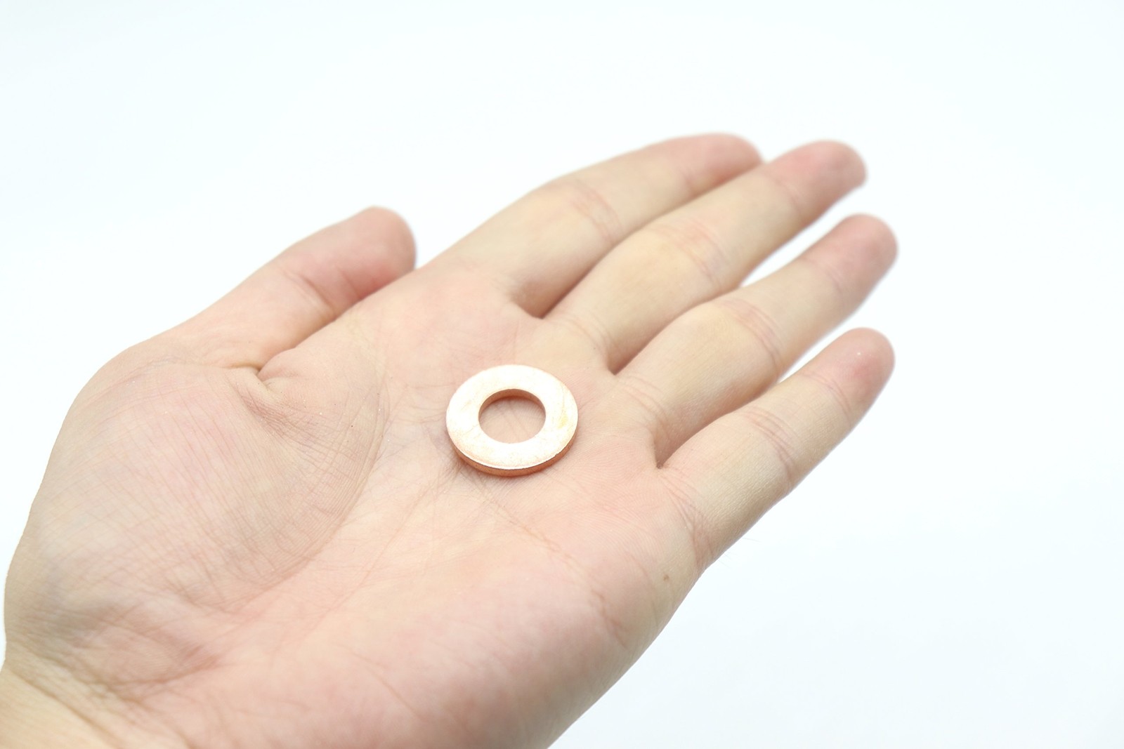 binifiMux 50-Pack M10 x 20 x 2mm Metric Flat Copper Sealing 2 millimeters