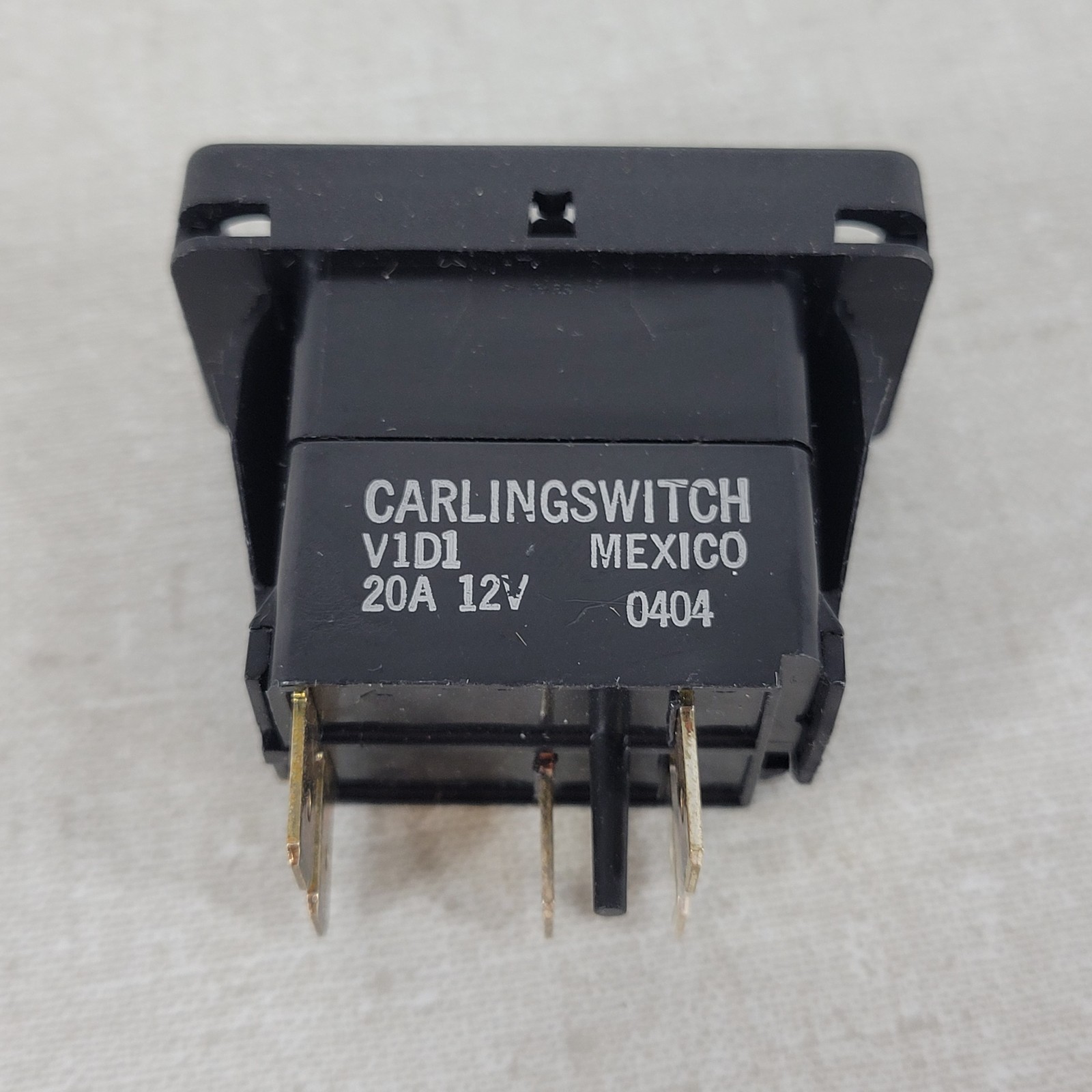 5 Units Carling Switch V1D1 20A 12V Contura Rocker Switch 3-Pin Black Mexico