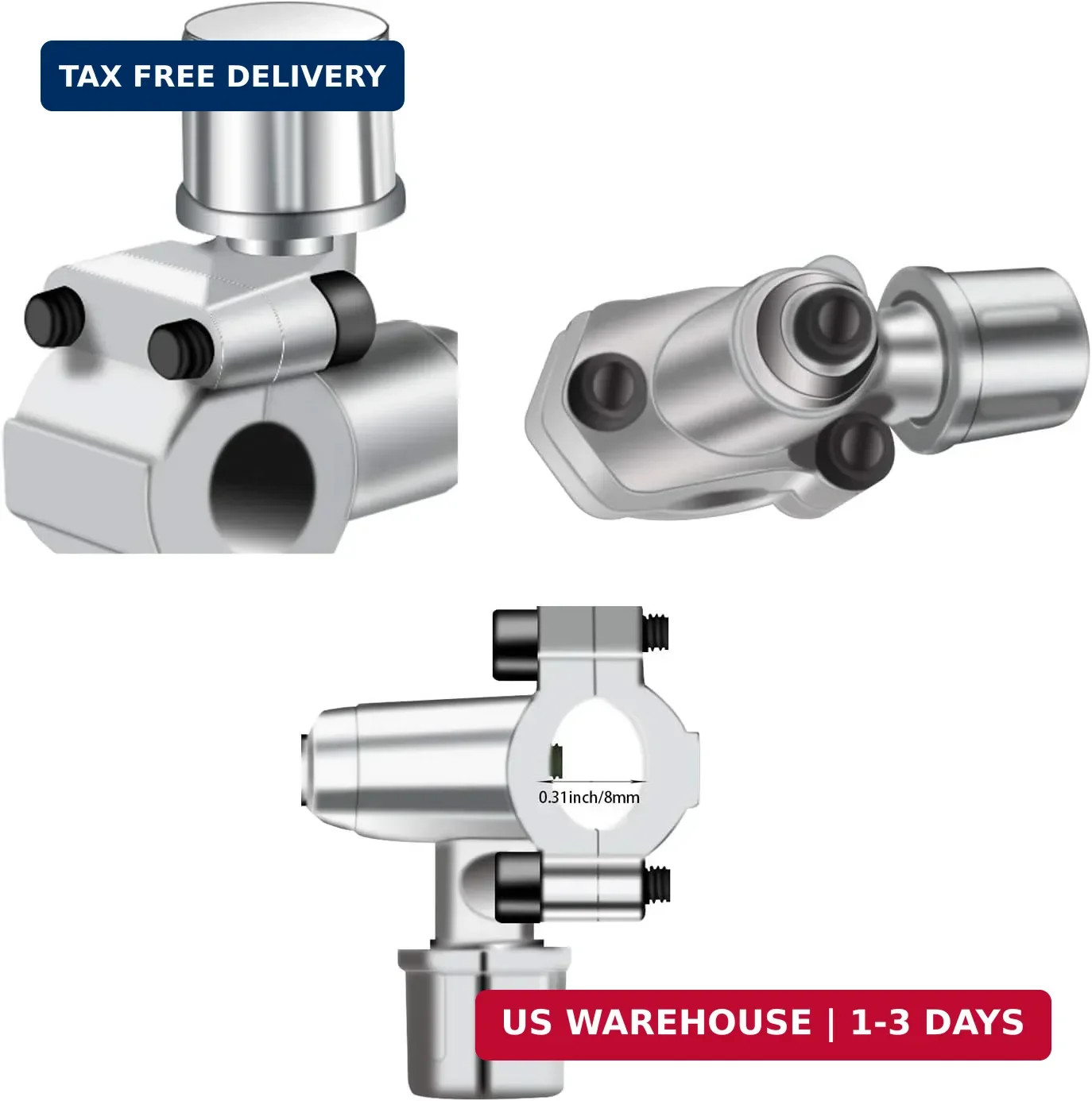 6 Pack BPV-31 Bullet Piercing Valve Line Tap Valve Kits Adjustable Valve for Air