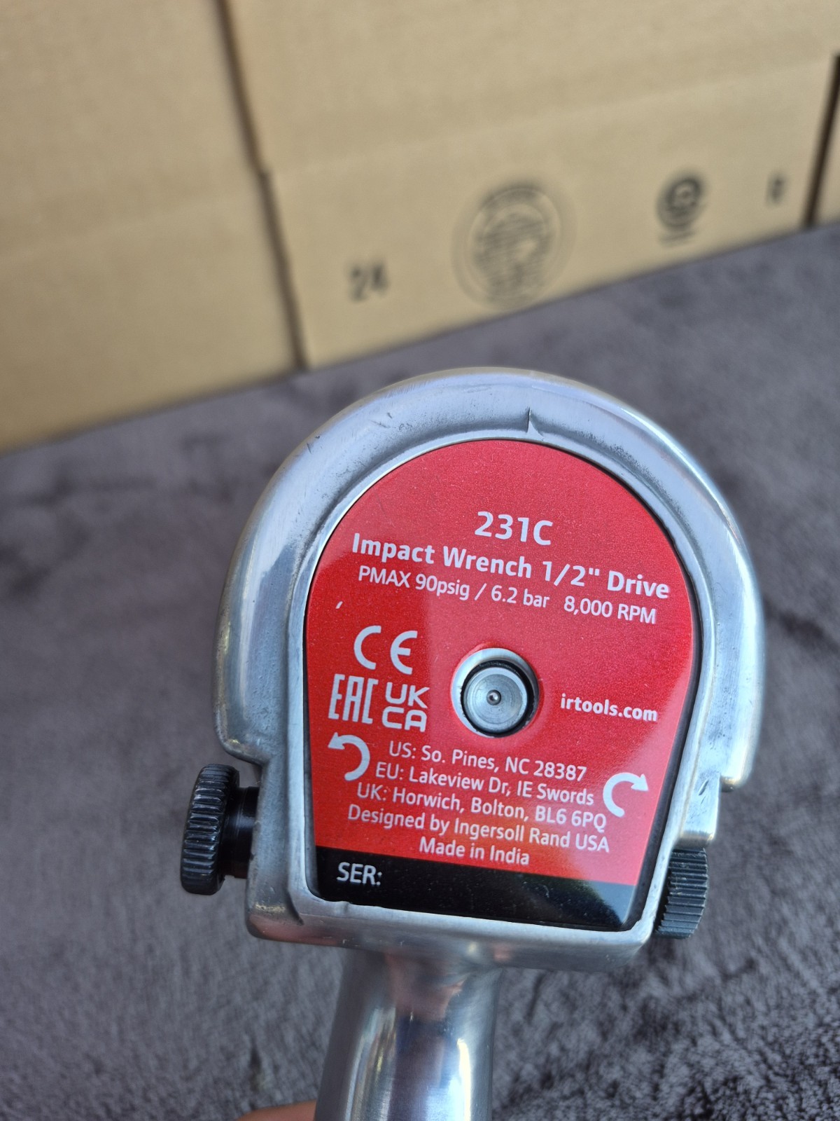 Ingersoll Rand #231C 1/2″ Super Duty Air Impact Wrench 600 ft-lb Torque