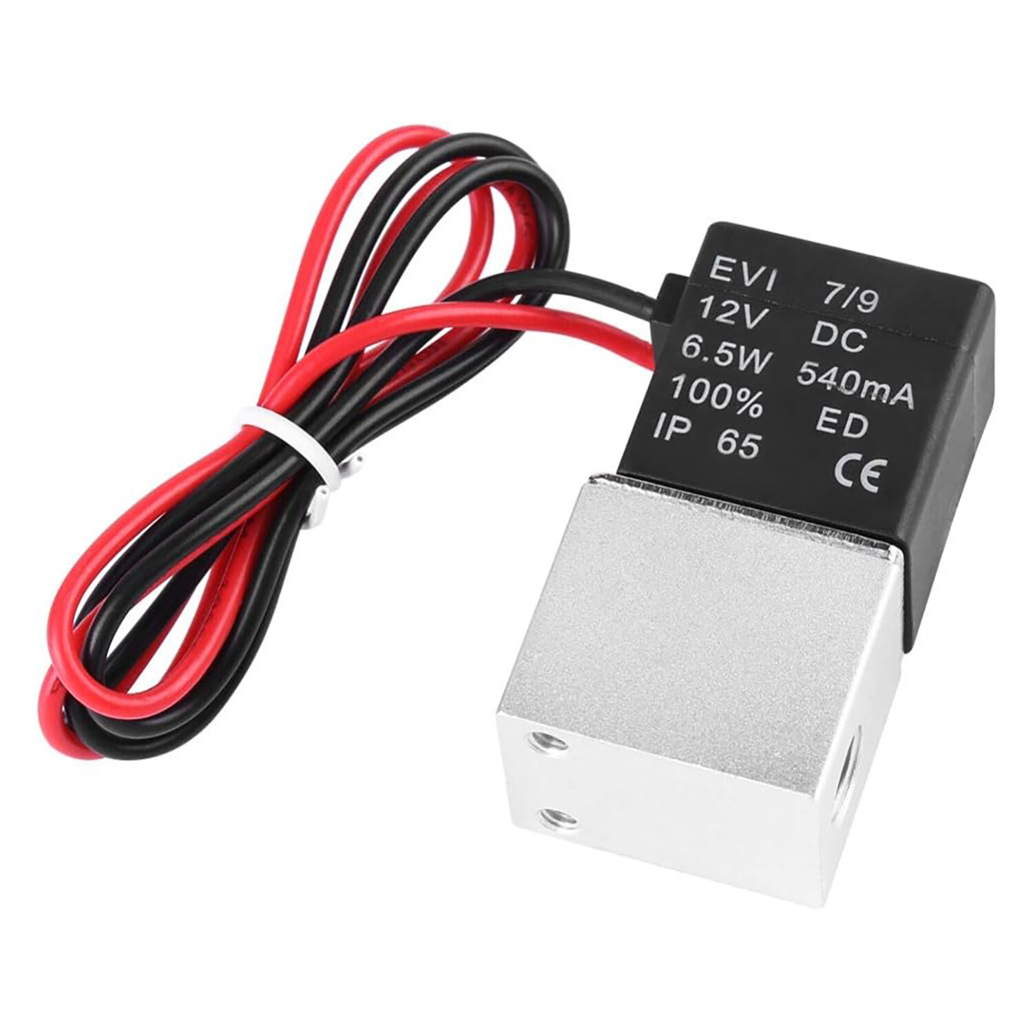 2PCS 1/8″ Fast Response Electric Air Water Solenoid Valve Normally Closed DC 12V