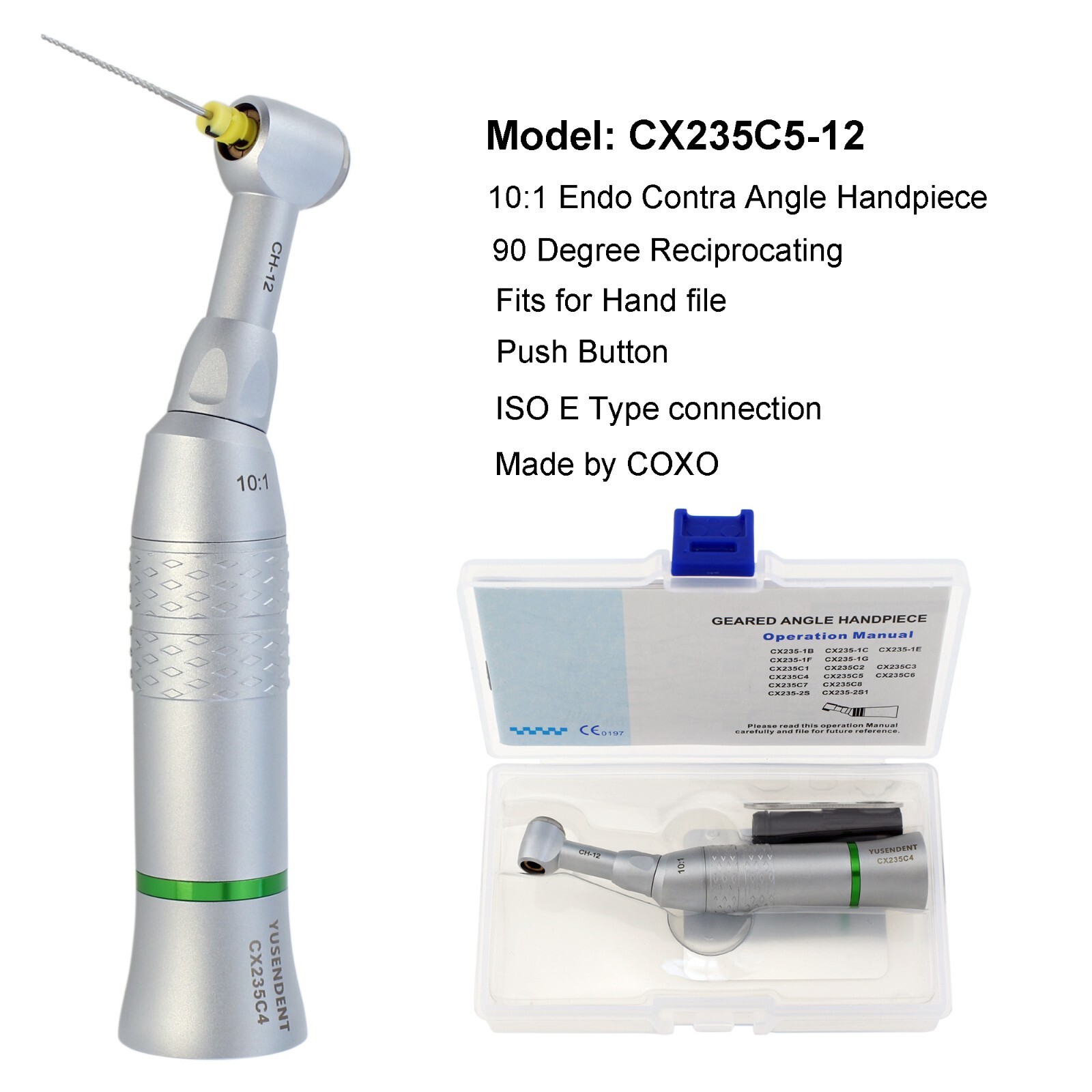 COXO Dental Endo Handpiece 6:1 8:1 10:1 Contra Angle Endodontic NSK Dentsply M4