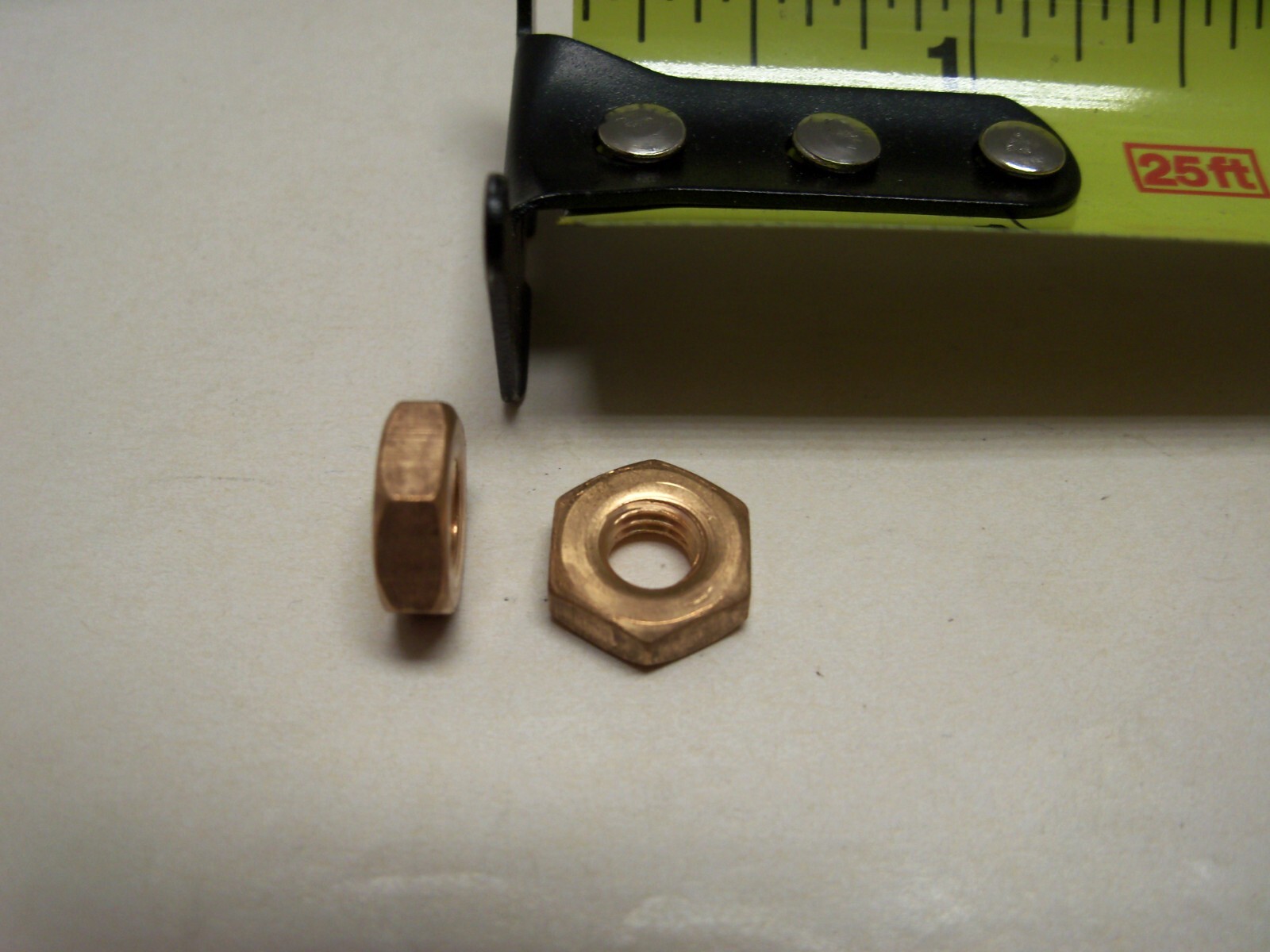 10-32 Silicon Bronze Hex Nut VINTAGE Made in US Qty 25