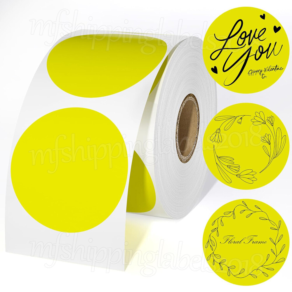 2″ Round Direct Thermal Labels Self-Adhesive Sticker Zebra, Rollo & Munbyn Compt
