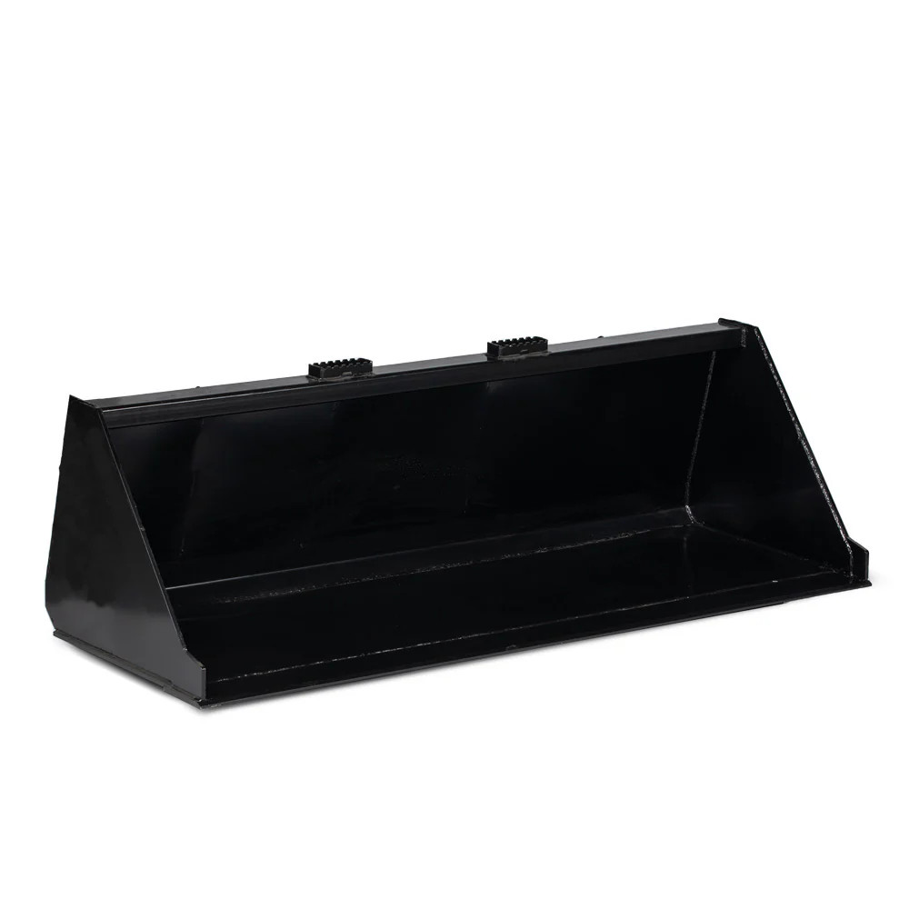 Titan Attachments 72″ Skid Steer Dirt Bucket, 3/16″ Thick Structural Steel