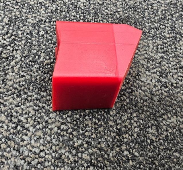 (QTY 1) Irregular Shaped Replacement Block RED 47/25