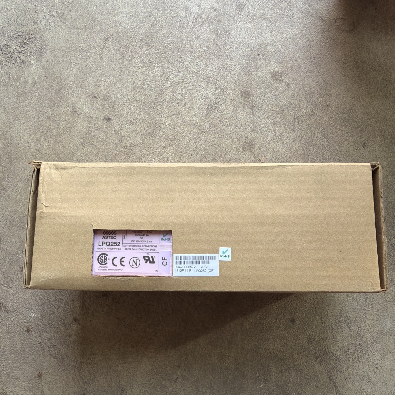 ASTEC LPQ252 LPQ252-CF Power Supply New